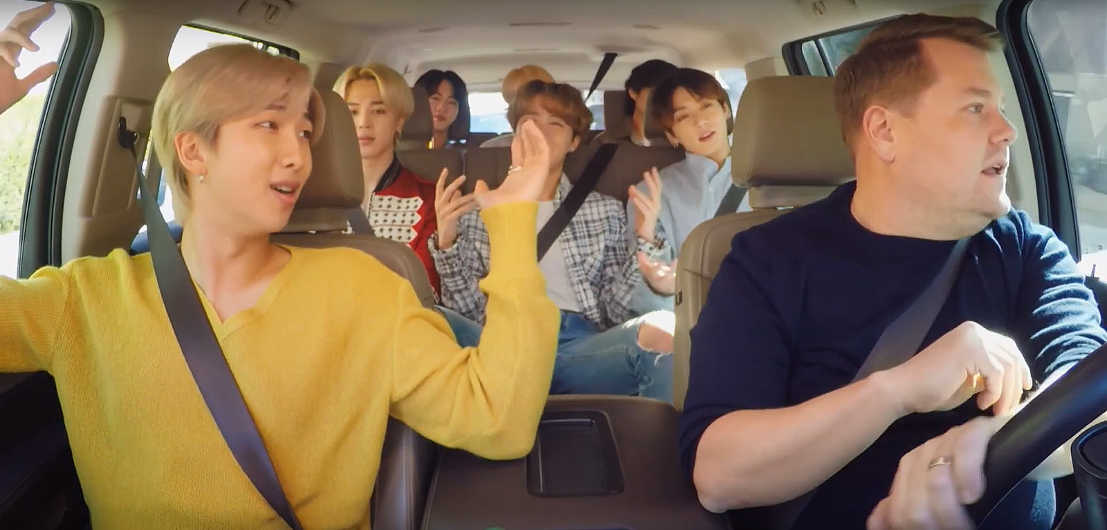 Découvrez la vidéo de BTS à bord du ‘Carpool Karaoke’ de