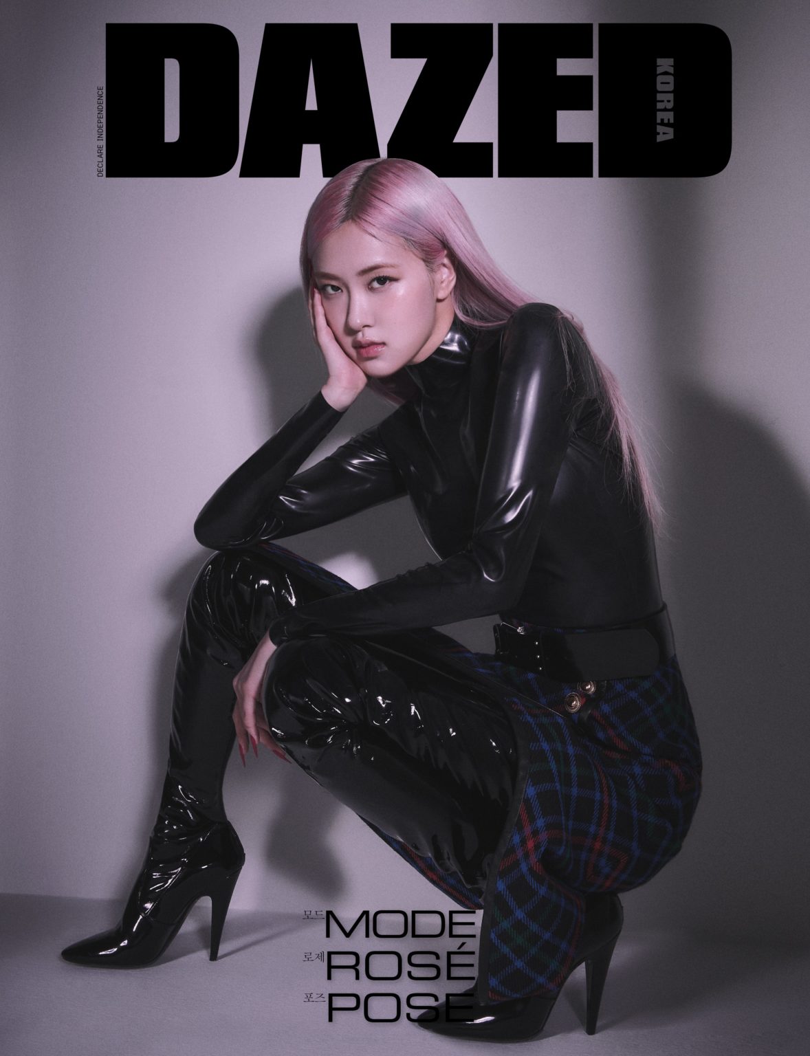 Rosé (BLACKPINK) pose en couverture de DAZED KOREA KGEN