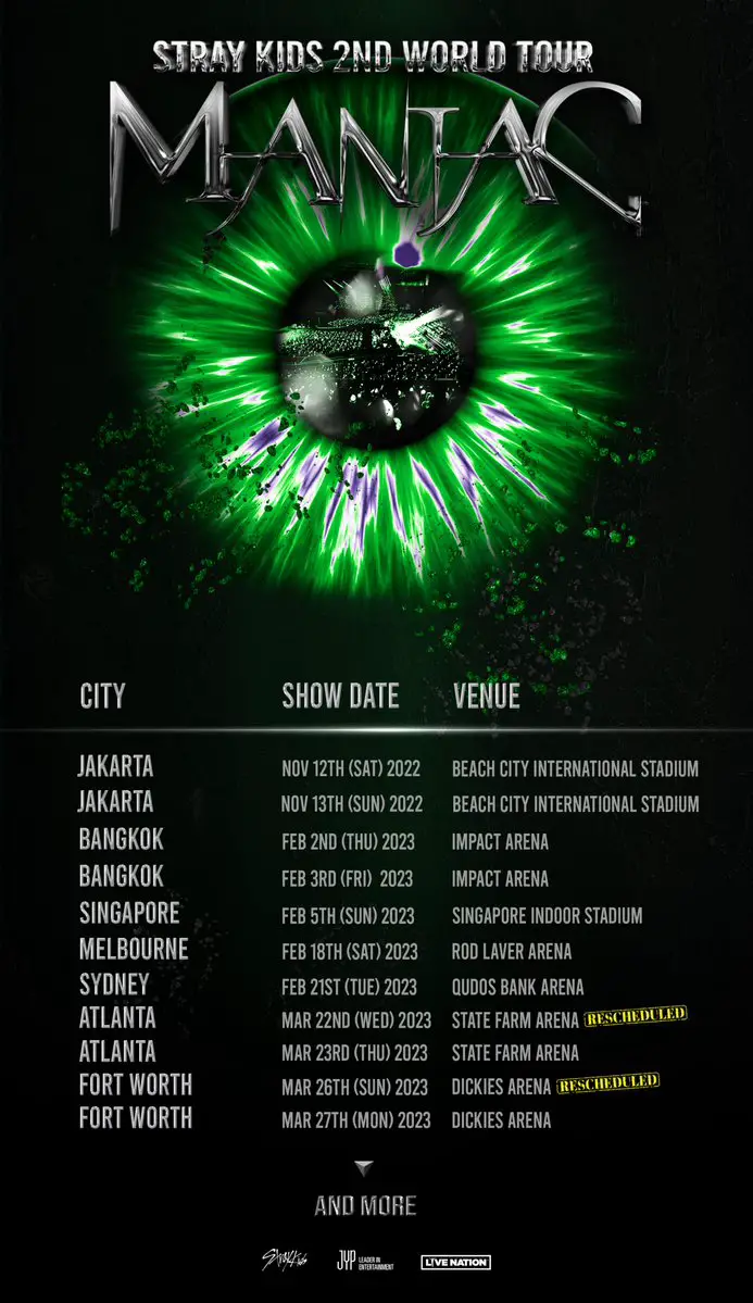 Stray Kids ajoute 11 nouvelles dates à sa tournée mondiale KGEN